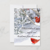 深紅色からの天国 カード (裏面)