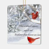 深紅色からの天国 セラミックオーナメント (左)