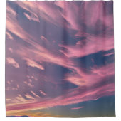 深紅色がかった雲 シャワーカーテン (正面)