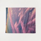 深紅色がかった雲 タペストリー (正面(横))