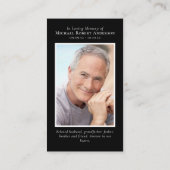 深紅色がエンジェルス写真記念カードに表示 名刺 (裏面)