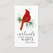 深紅色がエンジェルス写真記念カードに表示 名刺 (正面)