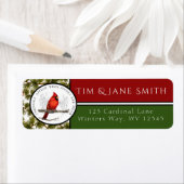 深紅色が天使の近くに現れる住所 シール (インサイチュ)