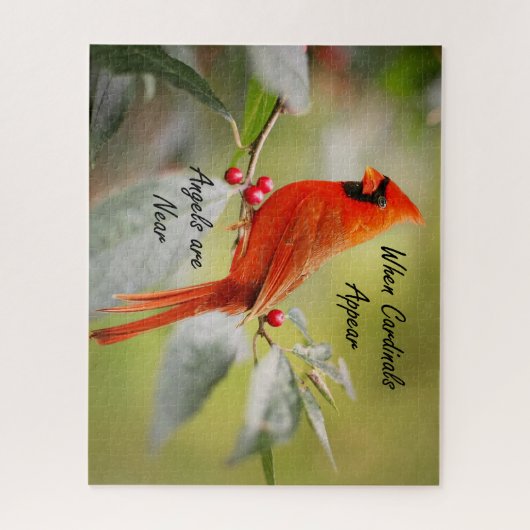 深紅色が現れると天使が近い ジグソーパズル (縦)