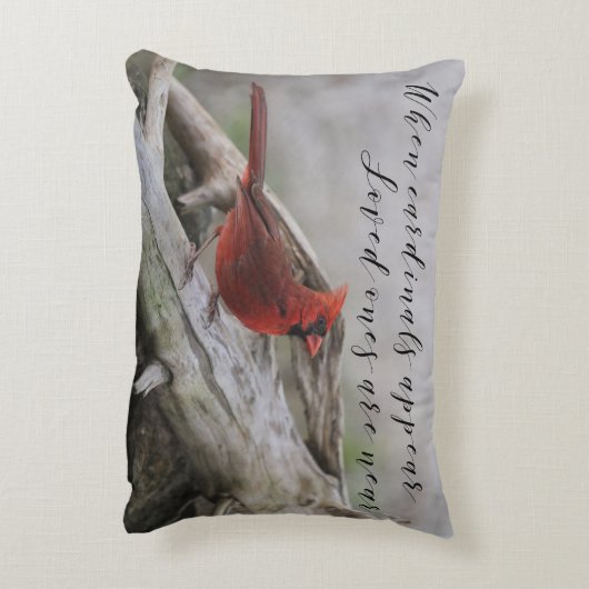 深紅色が現れると、愛する人は近くにいる アクセントクッション (裏面(縦))