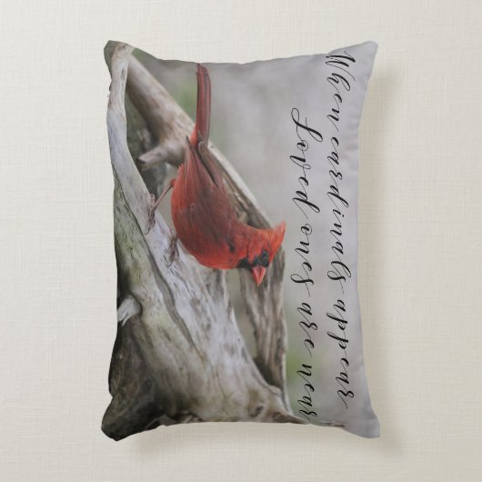 深紅色が現れると、愛する人は近くにいる アクセントクッション (正面(垂直))