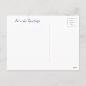 深紅色とクリスマスバードフィーダー シーズンポストカード (裏面)