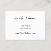 深紅色とクリスマスバードフィーダー 名刺 (裏面)