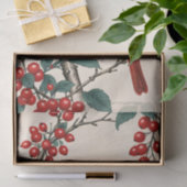 深紅色とレッドベリーの切り離し 薄葉紙 (ギフト)