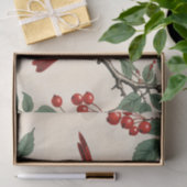 深紅色とレッドベリーの切り離し 薄葉紙 (ギフト)