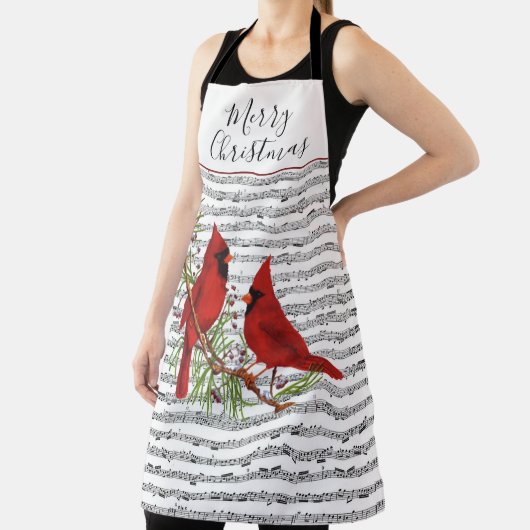 深紅色と音楽エプロン エプロン (インサイチュ)
