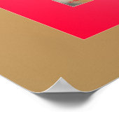 深紅色の冬の朝 ポスター (角)