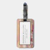 深紅色の波 ラゲッジタグ (裏面縦)