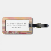 深紅色の波 ラゲッジタグ (裏面横)