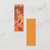 深紅色の翼のしおり スキニー名刺 (正面/裏面)