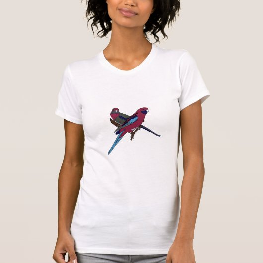 深紅色のRosellas Tシャツ (正面)