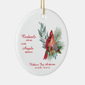 深紅色は写真記念セラムの近くに天使を現す セラミックオーナメント (右)