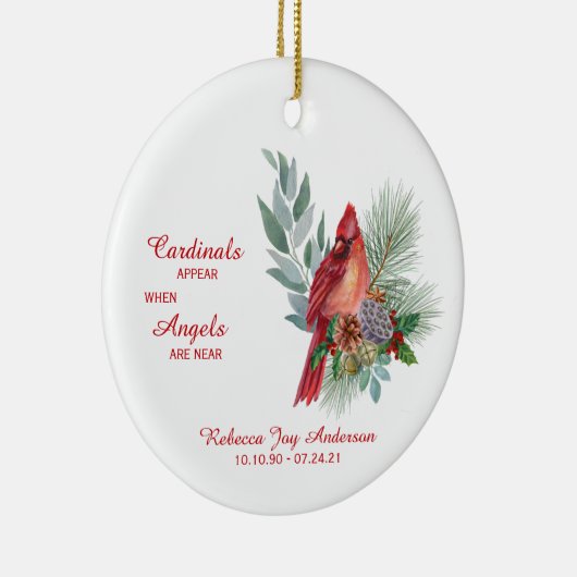 深紅色は写真記念セラムの近くに天使を現す セラミックオーナメント (右)