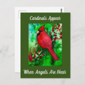 深紅色は天使がインスピレーションに近づくと現れる ポストカード (正面/裏面)