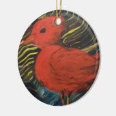 深紅色は天使がオーナメントに近づくと現れる セラミックオーナメント (左)