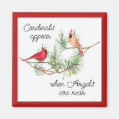 深紅色は天使がオーナメントに近づくと現れる マグネット (正面)