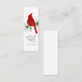 深紅色は天使がブックマークの近くにいるときに表示 スキニー名刺 (正面/裏面)