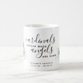 深紅色は天使が名前の近くにいるときに表示される コーヒーマグカップ (中央)