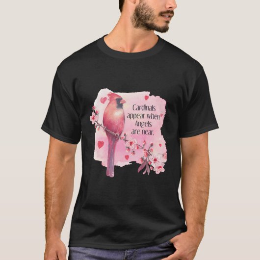 深紅色は天使が命の後に近づくと現れる Tシャツ (正面)