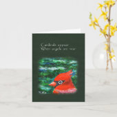 深紅色は天使が悔やみや弔慰に近づくと現れる カード (黄色い花)