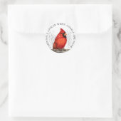 深紅色は天使が記念碑に近づくと現れる ラウンドシール (バッグ)