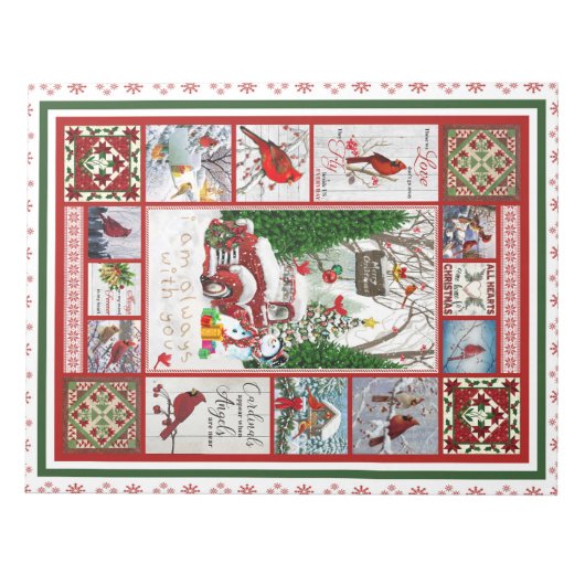 深紅色は天使が贈り物の近くにいるときに現れる ノートパッド (正面)