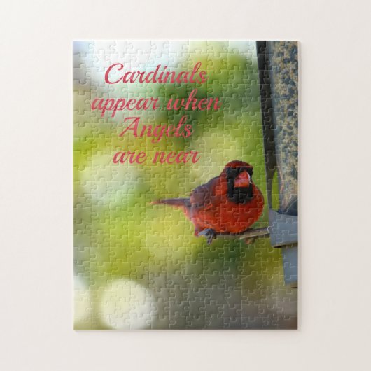 深紅色は天使が近いときに表示 ジグソーパズル (縦)