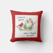 深紅色は天使が近づくと現れる クッション (正面)