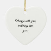 深紅色は天使が近づくと現れる セラミックオーナメント (裏面)