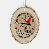 深紅色は天使が近づくと現れる セラミックオーナメント (右)