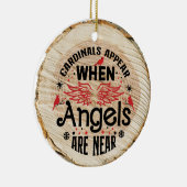 深紅色は天使が近づくと現れる セラミックオーナメント (右)