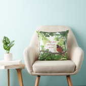 深紅色は天使が近づくと現れる（赤背） クッション (椅子)