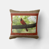 深紅色は天使の近くに現れる！ クッション (裏面)