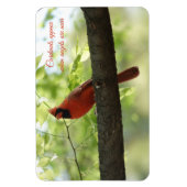 深紅色は天使の近くに現れる！ マグネット (縦)