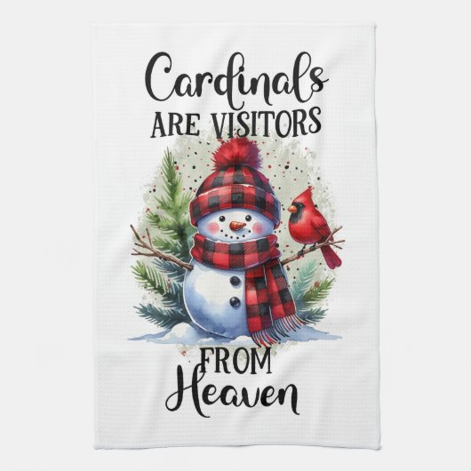 深紅色は天国 キッチンタオル (縦)