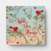 深紅色は常に記憶 フォトプラーク (正面)