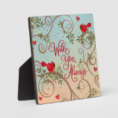 深紅色は常に記憶 フォトプラーク (正面)