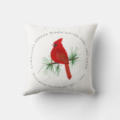 深紅色は愛する人が近づくと現れる クッション (裏面)