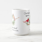 深紅色は愛する人が近づくと現れる コーヒーマグカップ (中央)