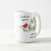 深紅色は愛する人が近づくと現れる コーヒーマグカップ (正面右)