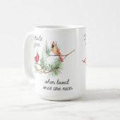 深紅色は愛する人が近づくと現れる コーヒーマグカップ (正面左)