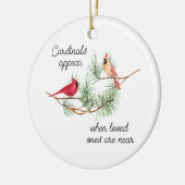 深紅色は愛する人が近づくと現れる セラミックオーナメント (左)