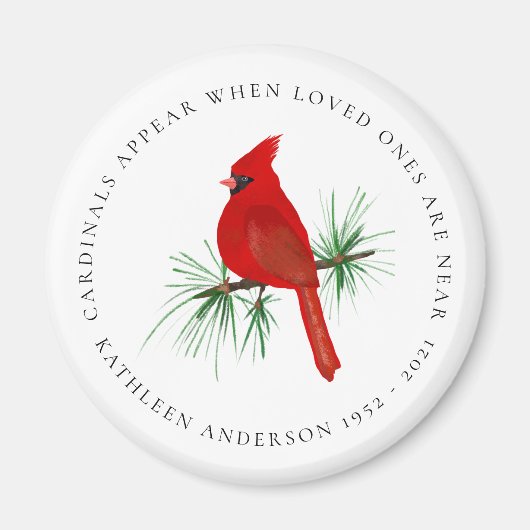 深紅色は愛する人が近づくと現れる マグネット (正面)