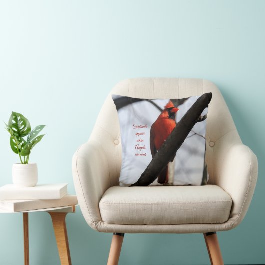 深紅色は、天使が近くにいるときに現れる クッション (椅子)