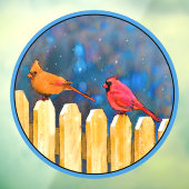 深紅色オン絵画フェンスオリジナル- Art ウィンドウサイン (シート3)
